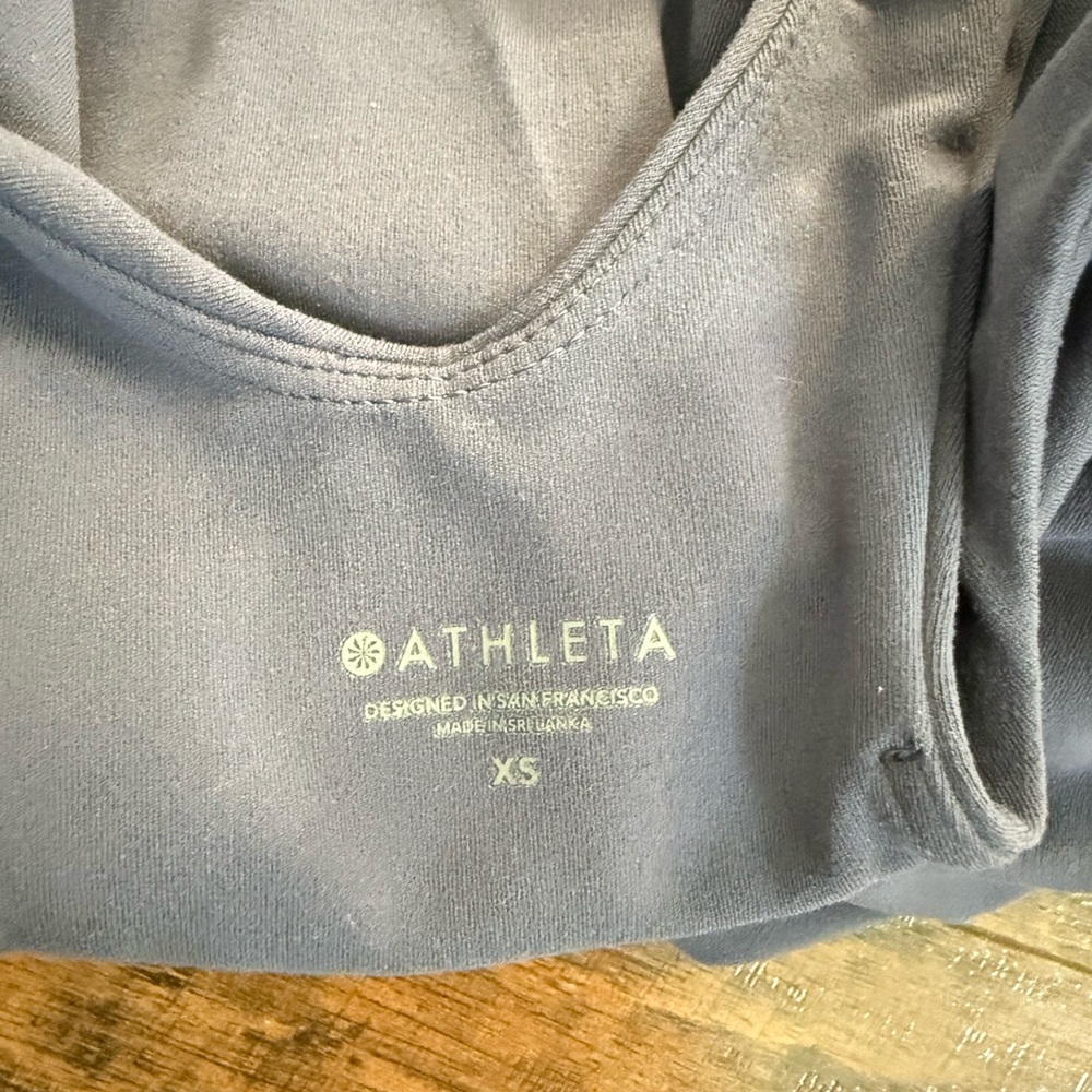 Athleta Blue Racerback Workout Tank - Picture 4 of 4